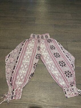 Tribal Print Genie Harem Pants Womens Large